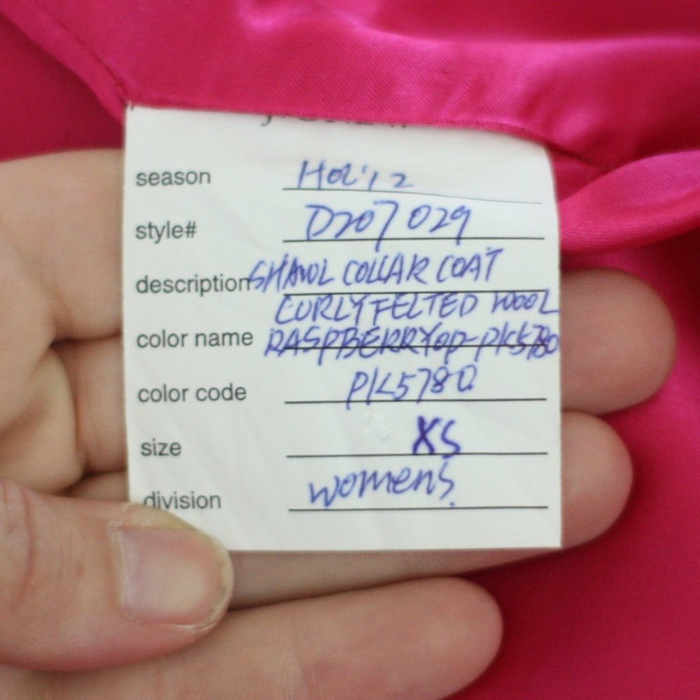 J. Crew Raspberry Pink Curly Felted Wool Jacket - image 7